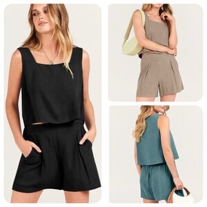 Two-Piece Sleeveless Tank Top and Shorts Set, XL - BNWOT | Never Been Wo…